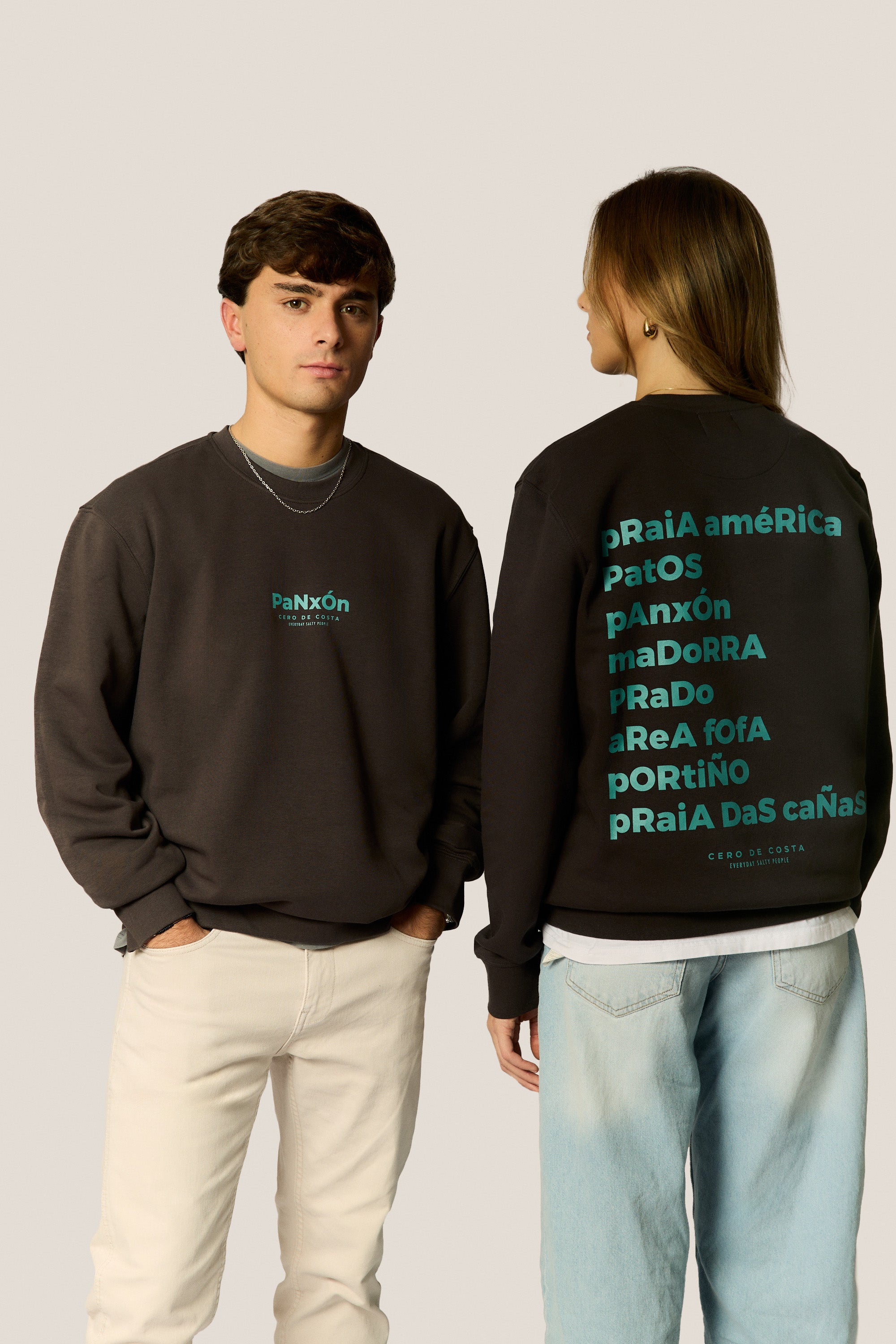 SUDADERA ANTRACITA/AZUL "PANXÓN"