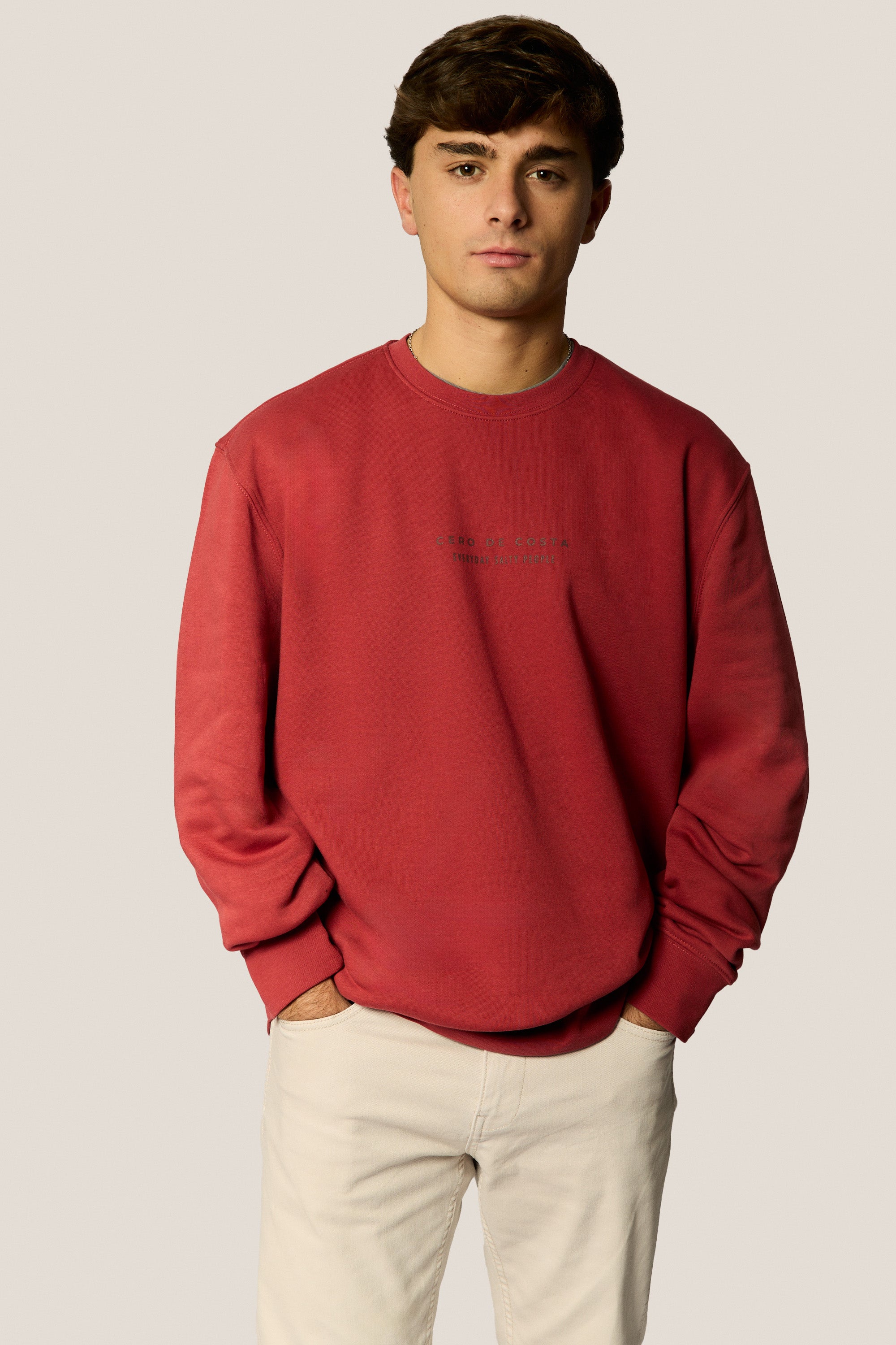 SUDADERA ROJO/GRANATE 