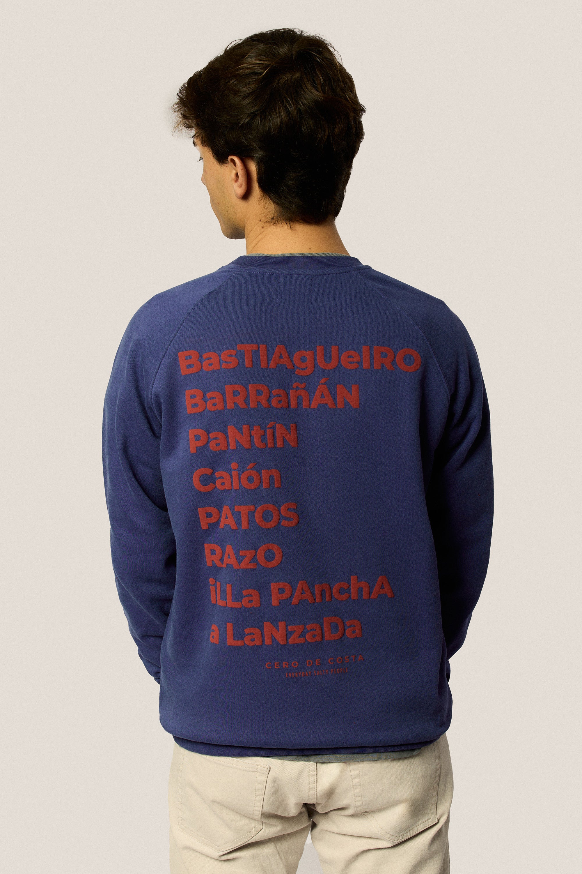 SUDADERA AZUL/ROJO 