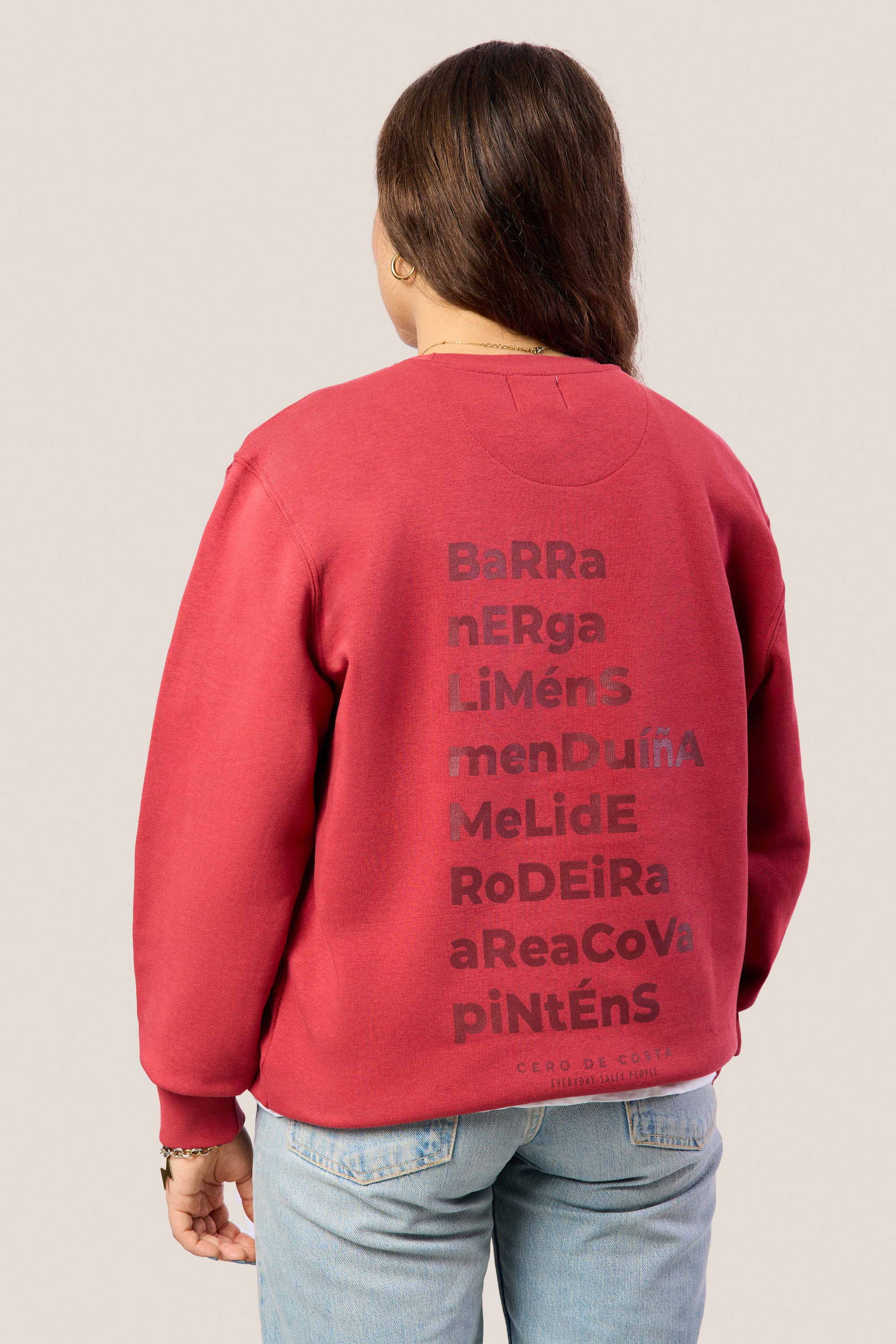 SUDADERA ROJO/GRANATE 