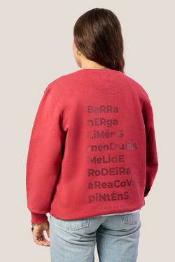 SUDADERA ROJO/GRANATE "CANGAS"