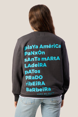 SUDADERA ANTRACITA/AZUL "BAIONA"