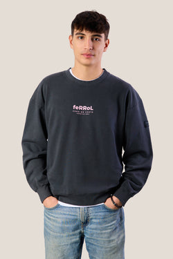 SUDADERA ANTRACITA/ROSA "FERROL"