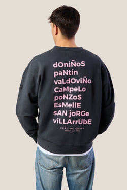 SUDADERA ANTRACITA/ROSA "FERROL"