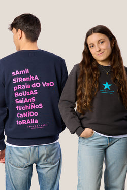 SUDADERA ANTRACITA/AZUL "VIGO ESTRELLA"