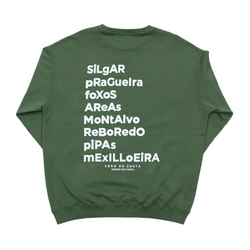 SUDADERA OVERSIZED VERDE/BLANCO "SANXENXO"