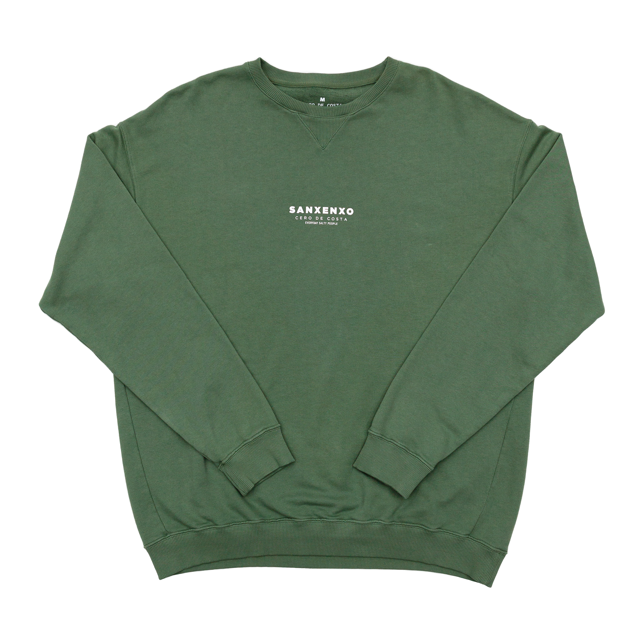 SUDADERA OVERSIZED VERDE/BLANCO 