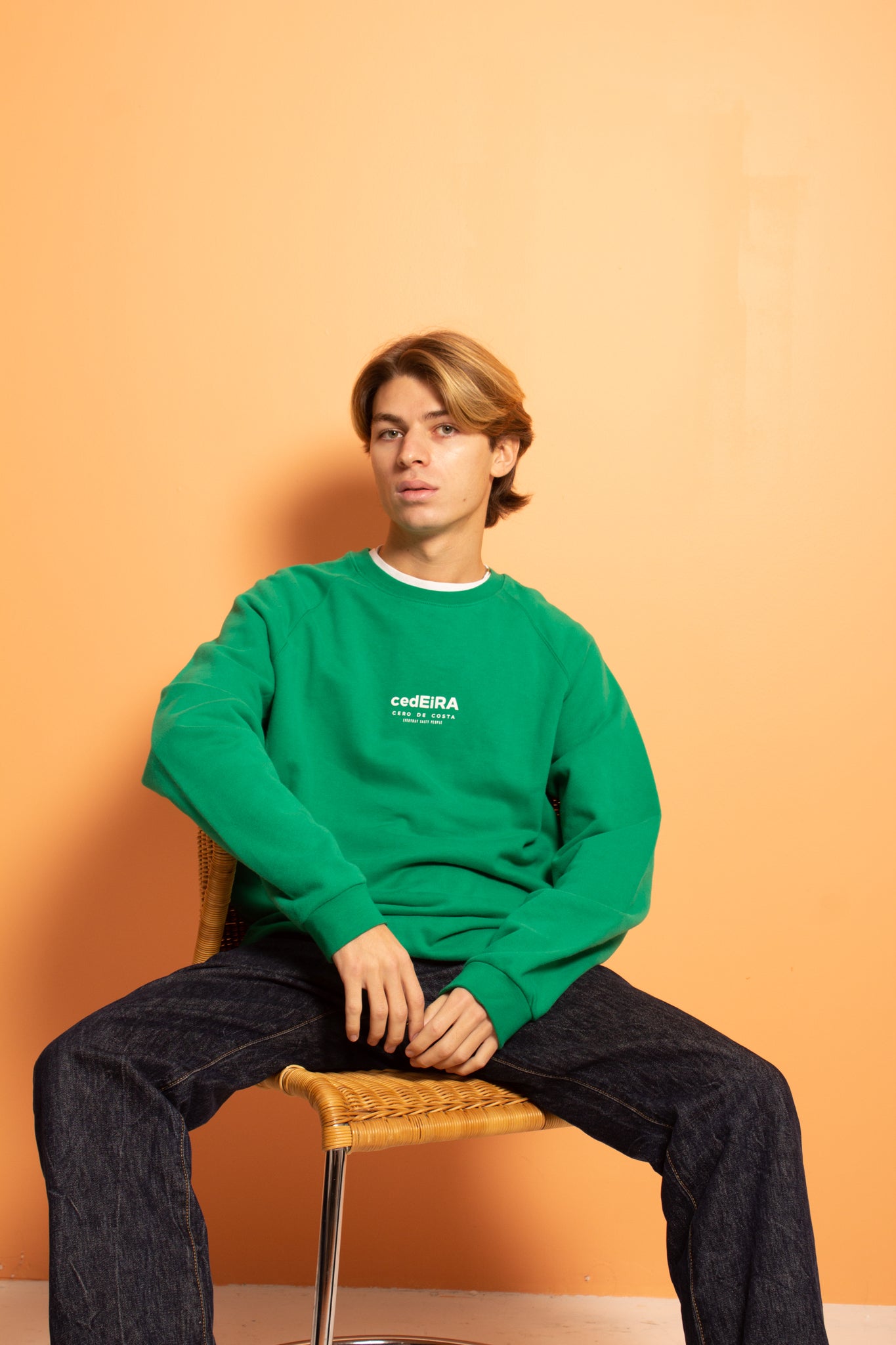 SUDADERA VERDE/BLANCO 