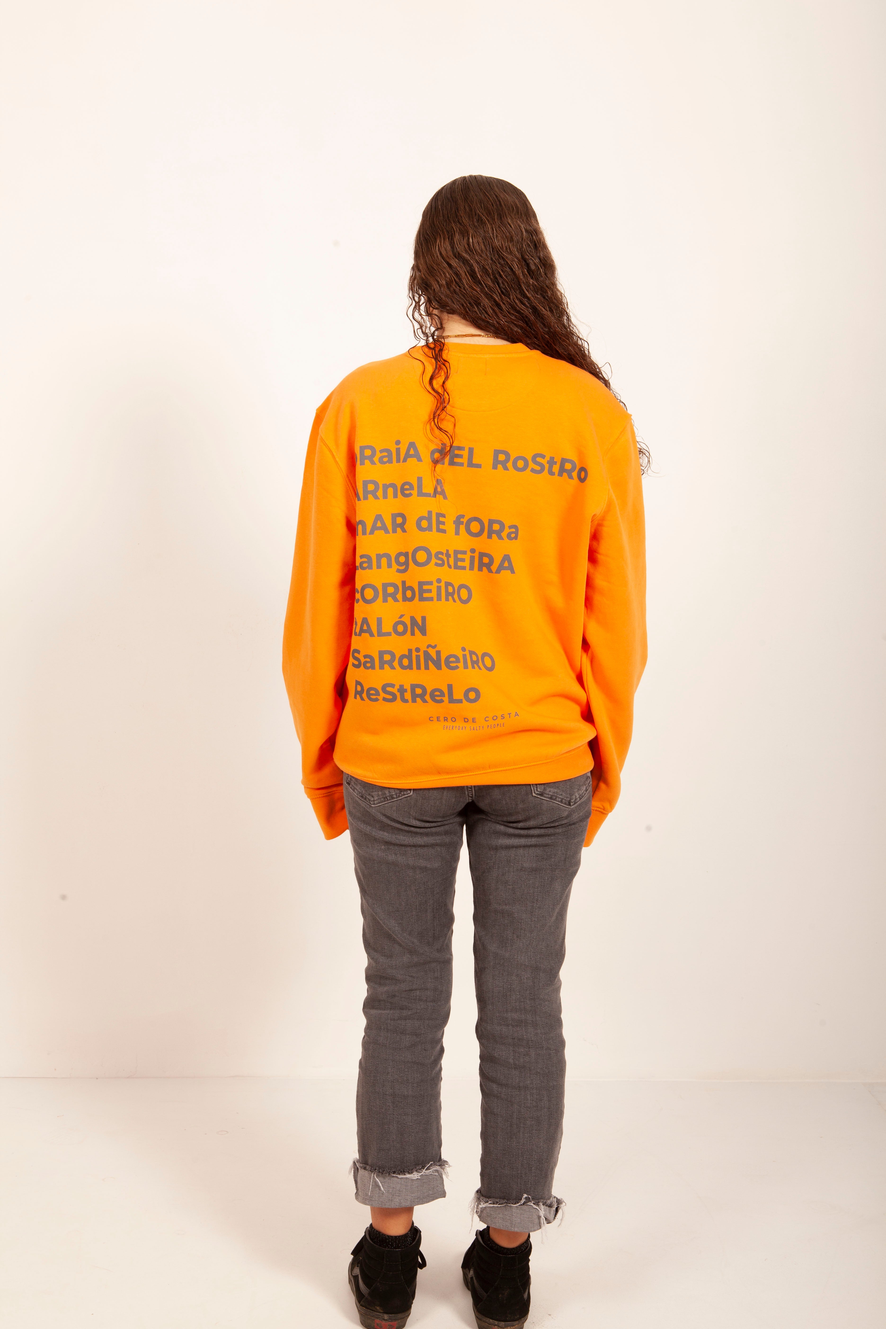 SUDADERA NARANJA/ANTRACITA 