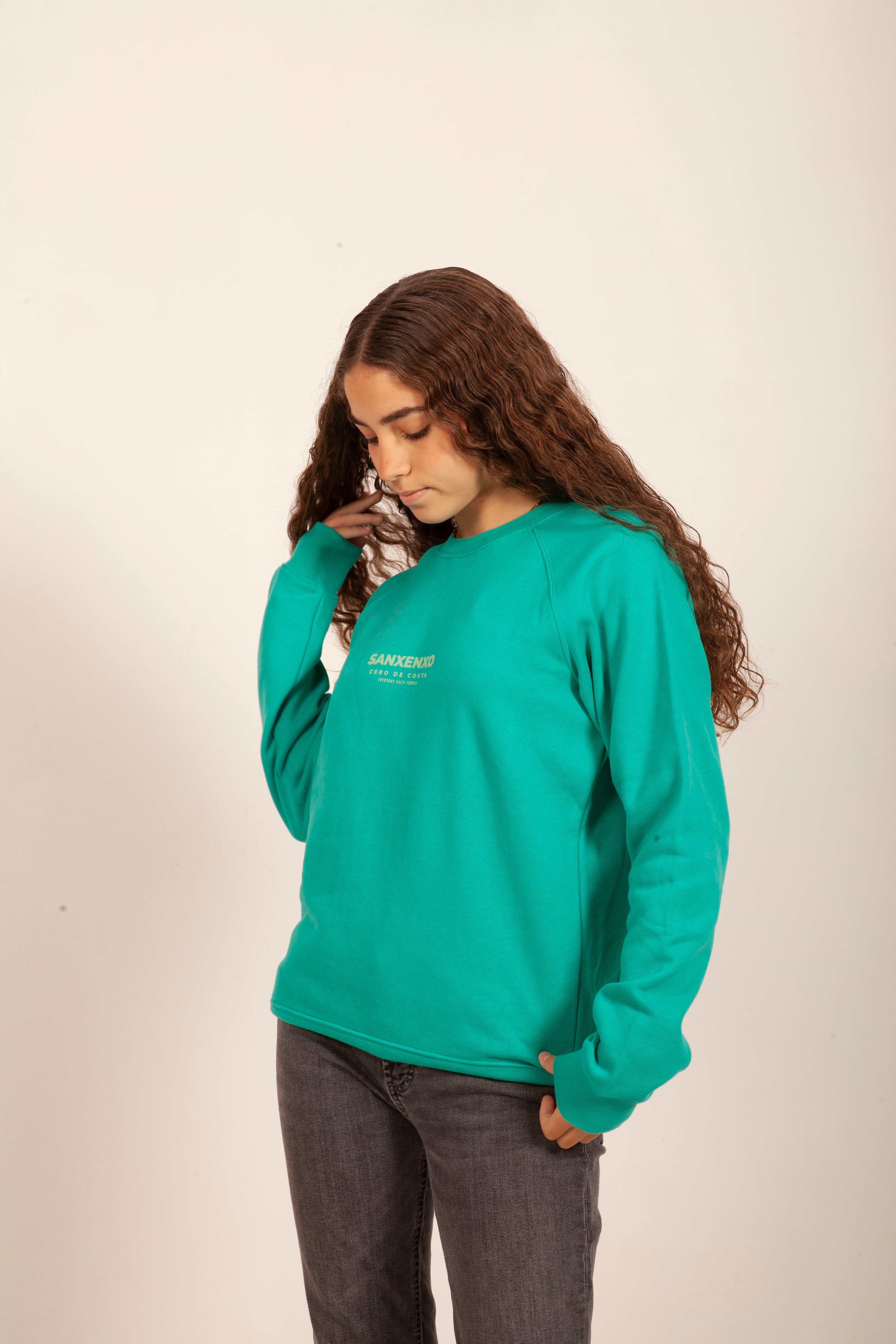 SUDADERA VERDE MENTA/VERDE 