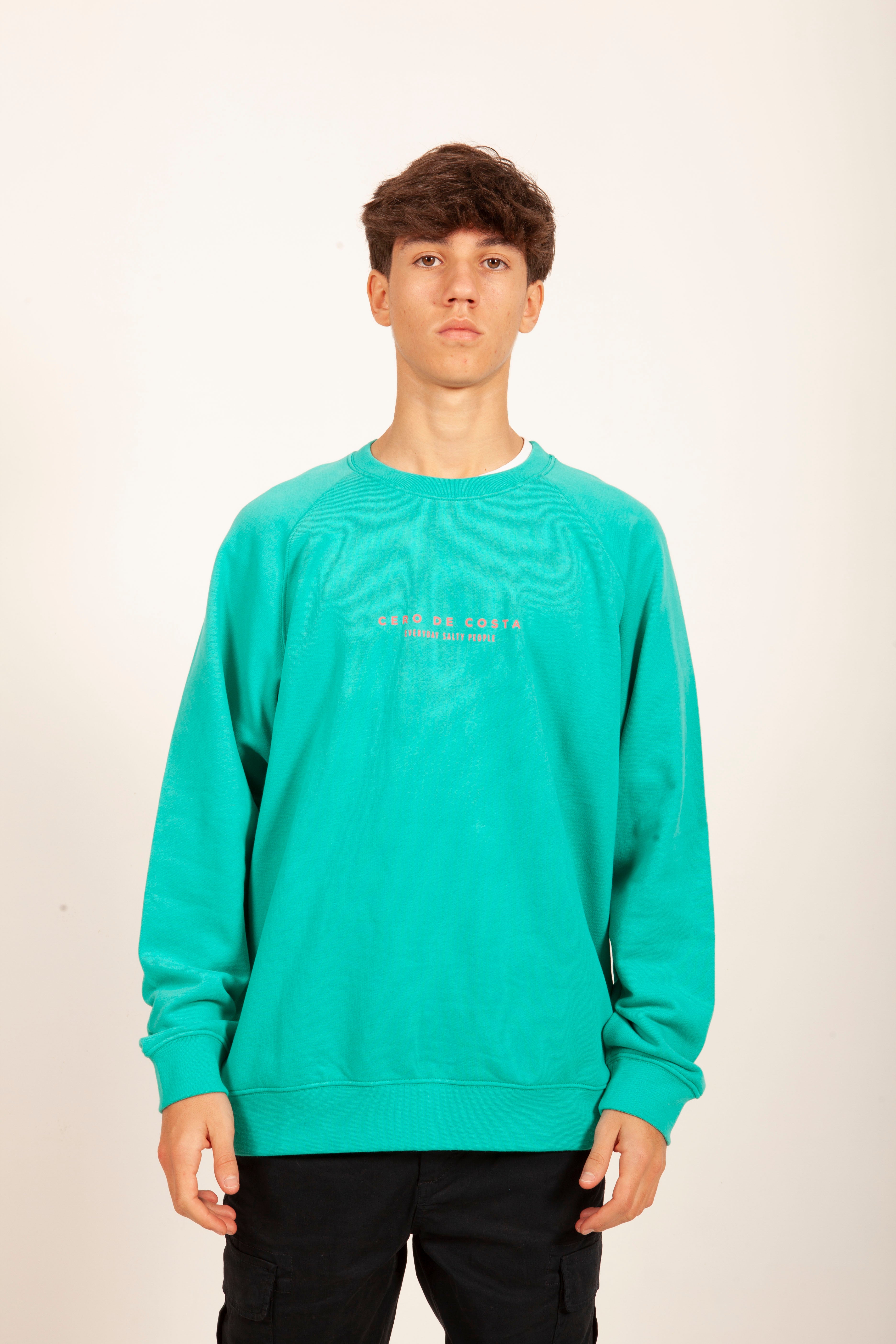 SUDADERA VERDE/FUCSIA "CERO DE COSTA" PLAYAS SURF