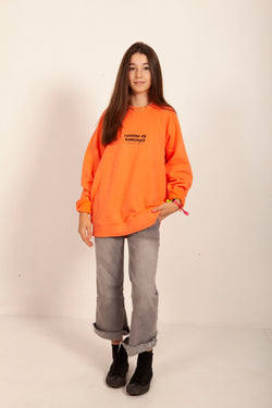 SUDADERA NARANJA/NEGRO "CAMINO DE SANTIAGO FRANCÉS"