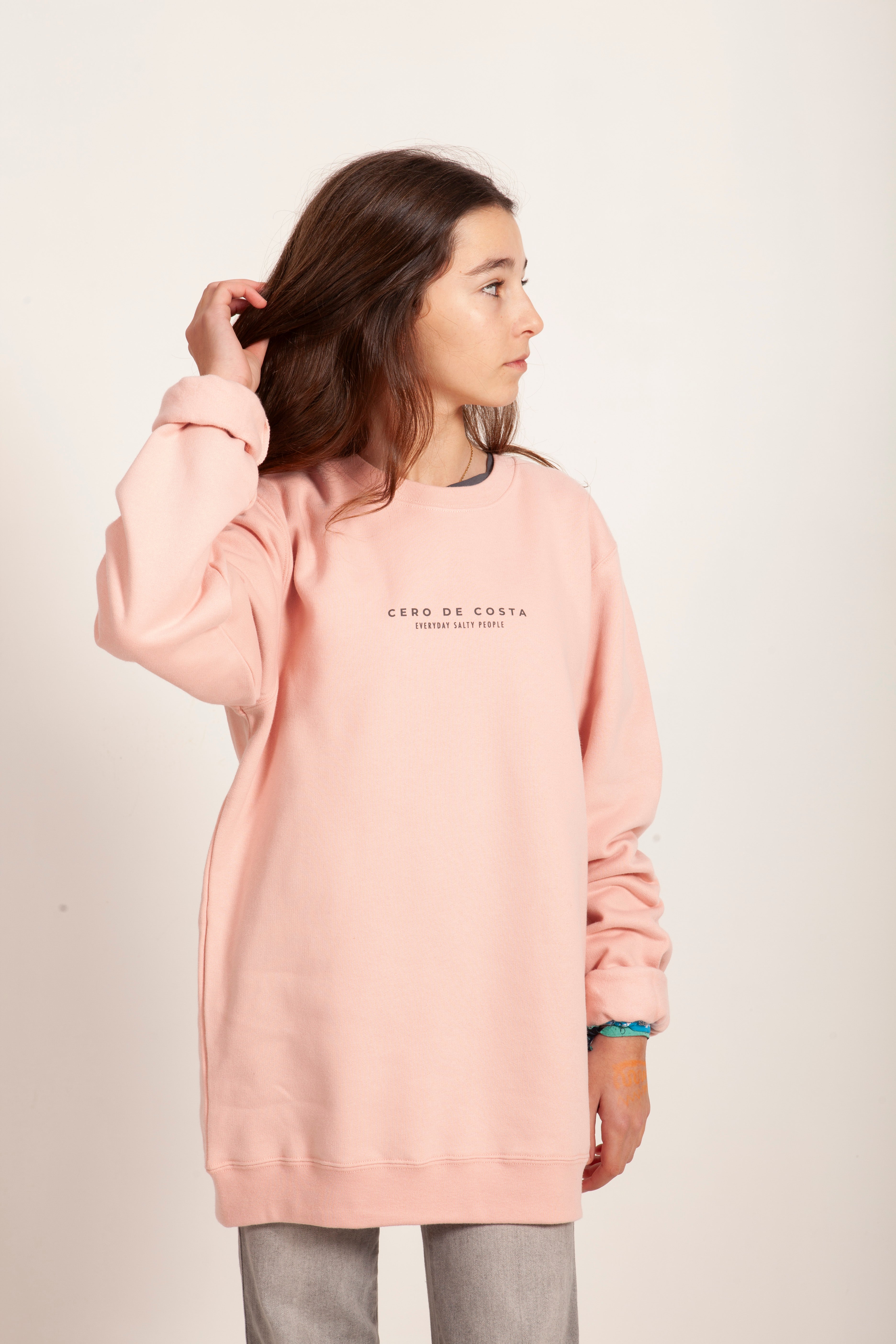 SUDADERA OVERSIZE ROSA “OOH LALA”