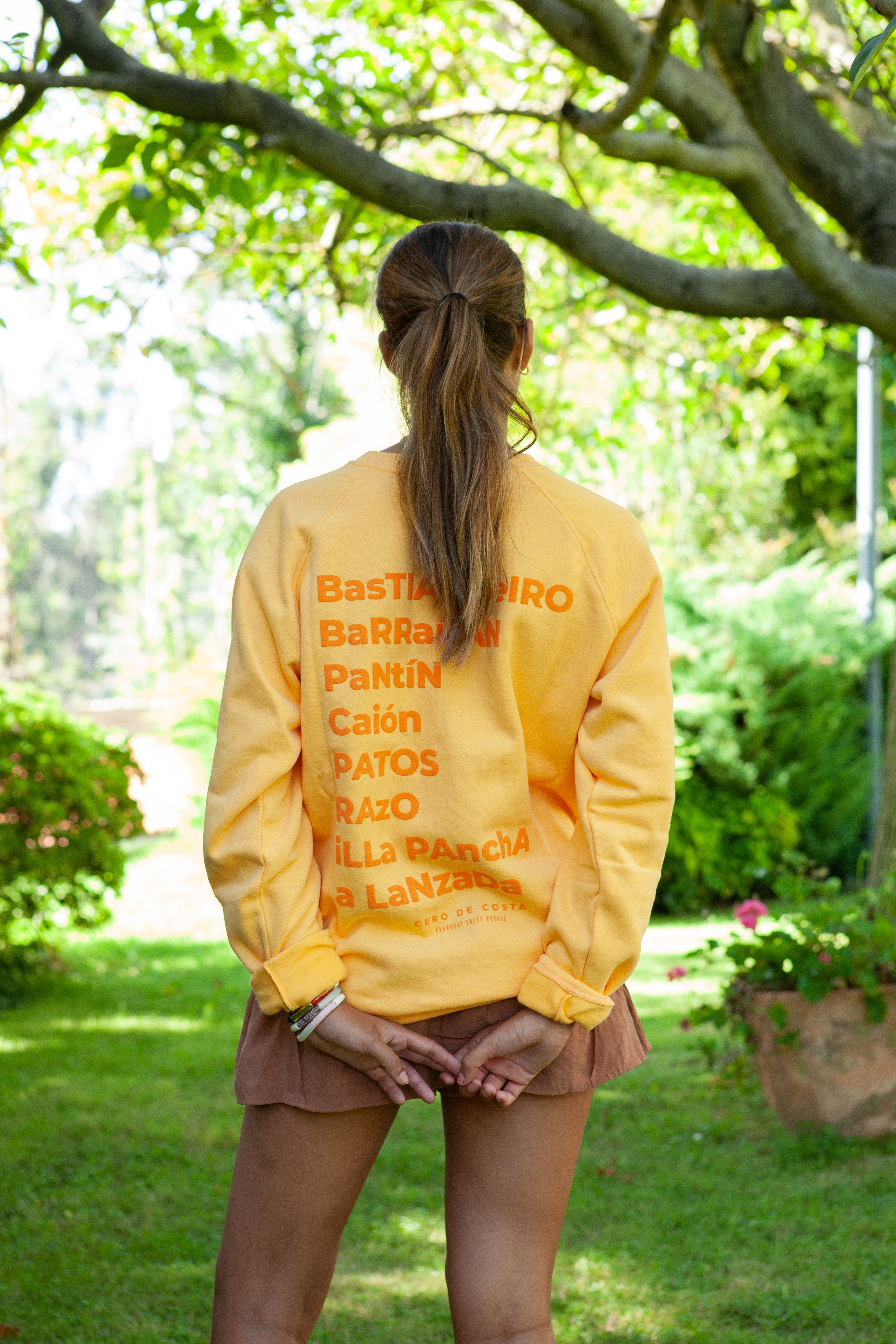 SUDADERA AMARILLO/NARANJA 