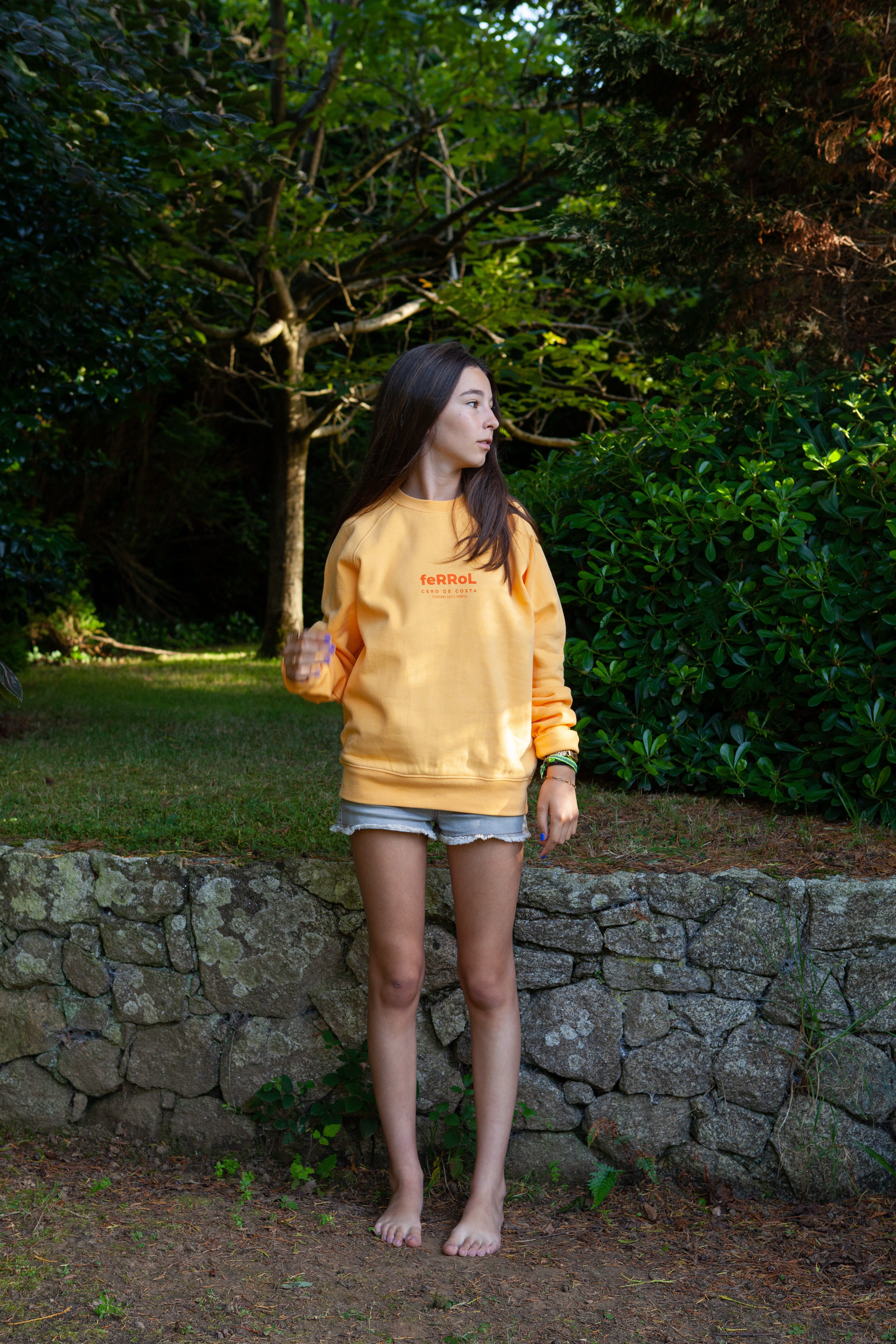 SUDADERA AMARILLO/NARANJA 