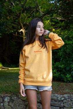 SUDADERA AMARILLO/NARANJA "FERROL"