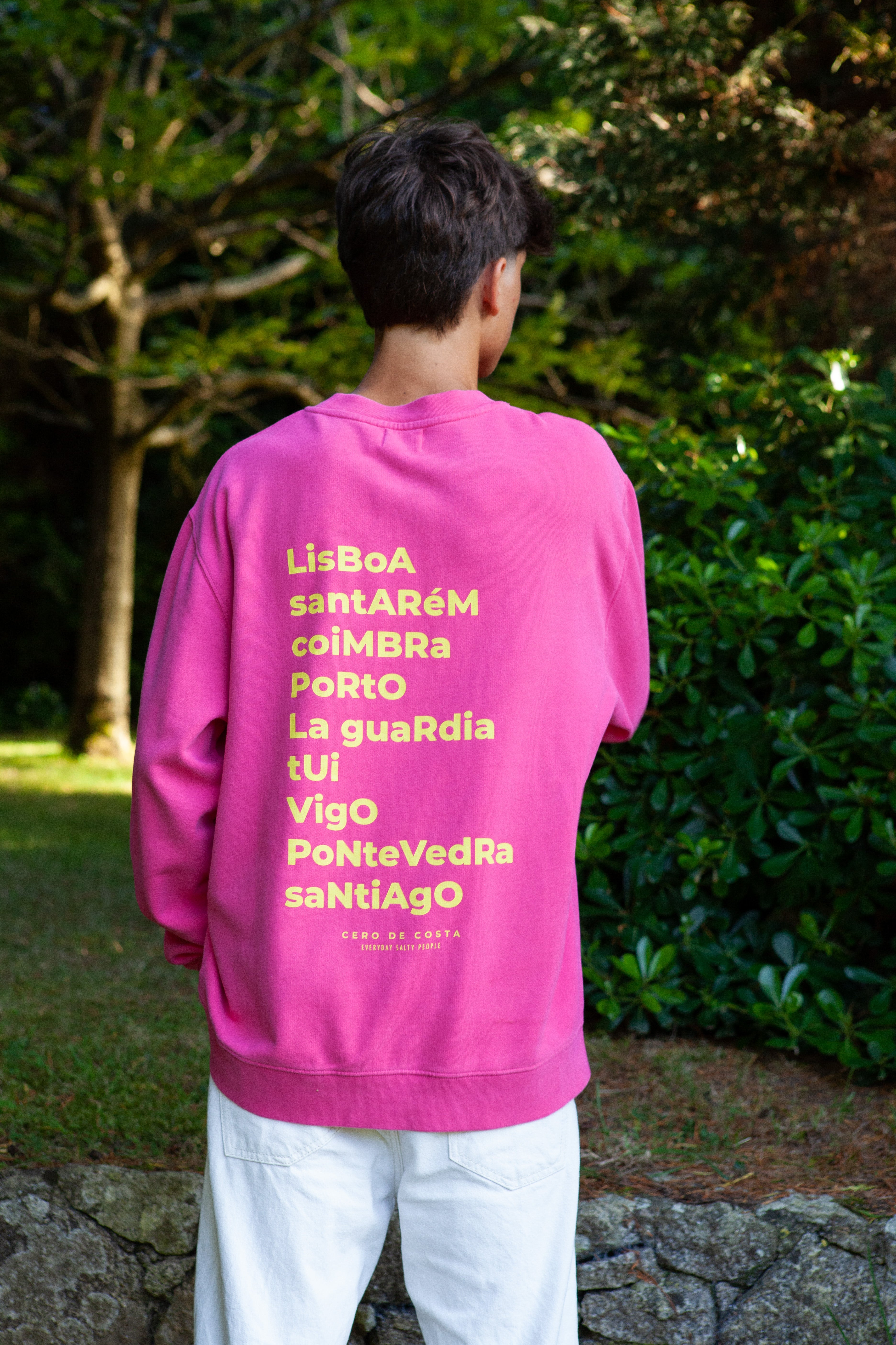 SUDADERA FUCSIA/AMARILLO 