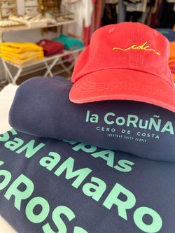 SUDADERA AZUL/VERDE AGUA "LA CORUÑA" PLAYAS CIUDAD SIN CAPUCHA