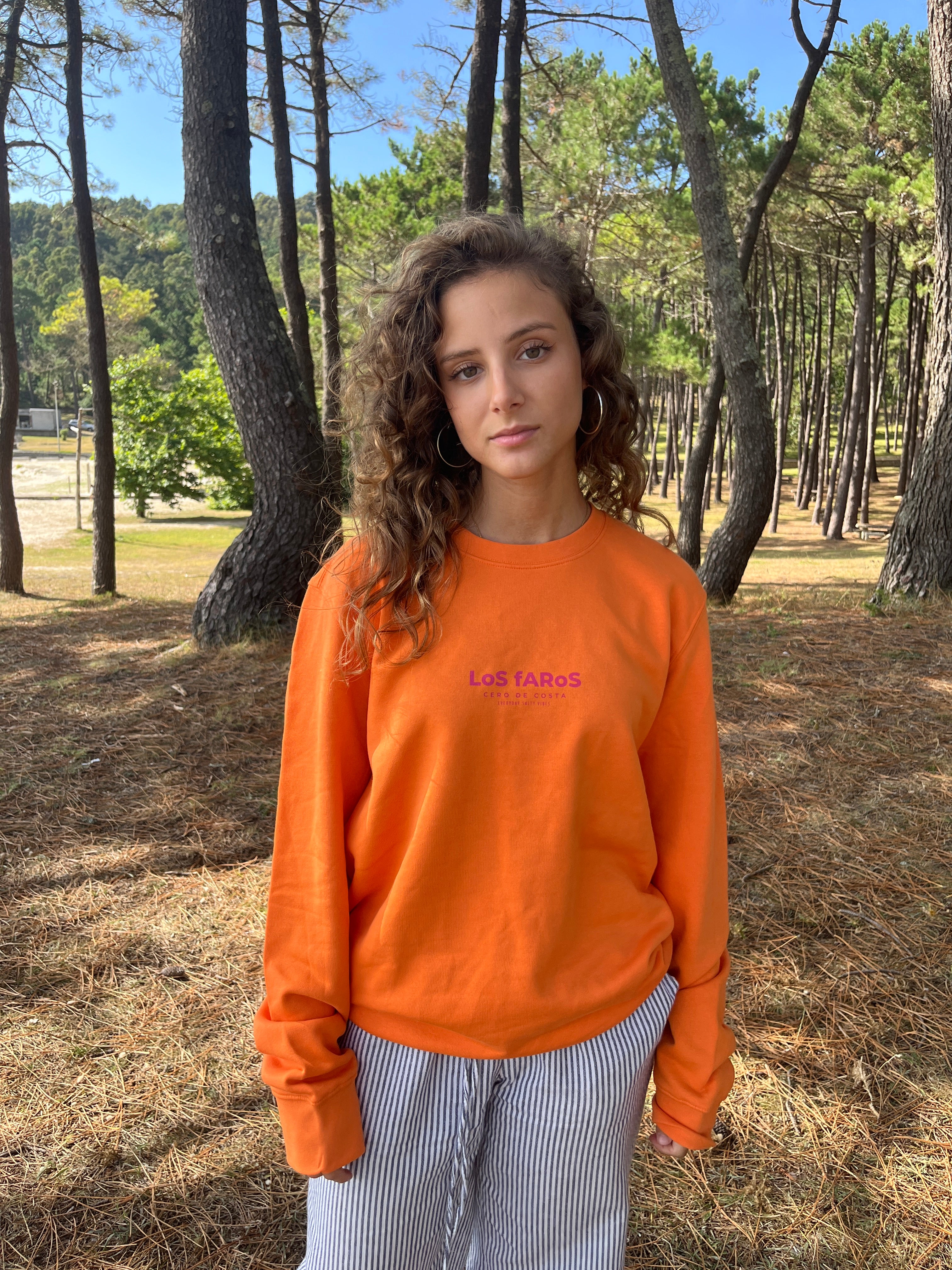 SUDADERA NARANJA/FUCSIA 