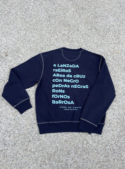 SUDADERA MARINO/AZUL "PONTEVEDRA" (PESPUNTE)