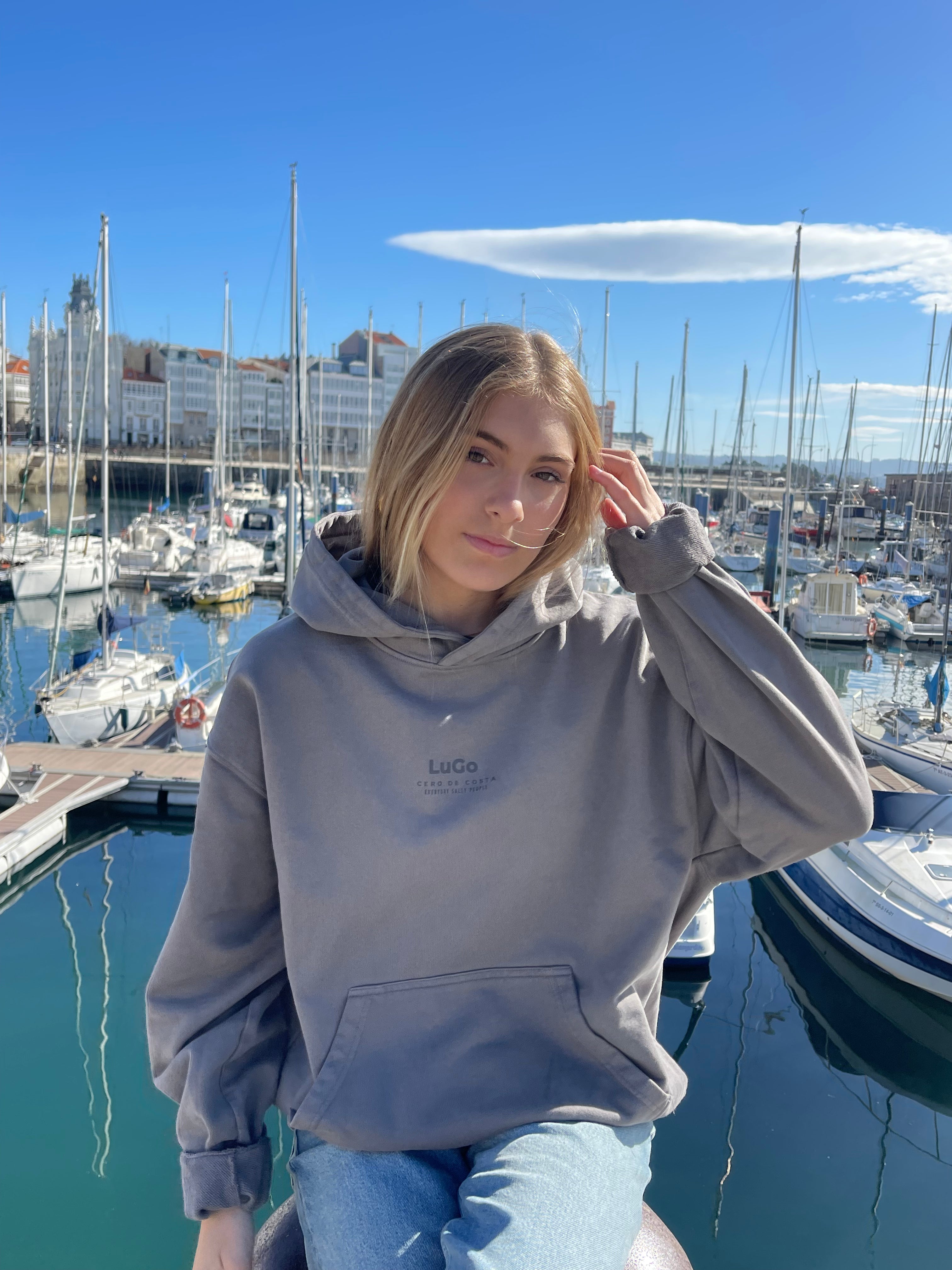 SUDADERA GRIS/ANTRACITA 