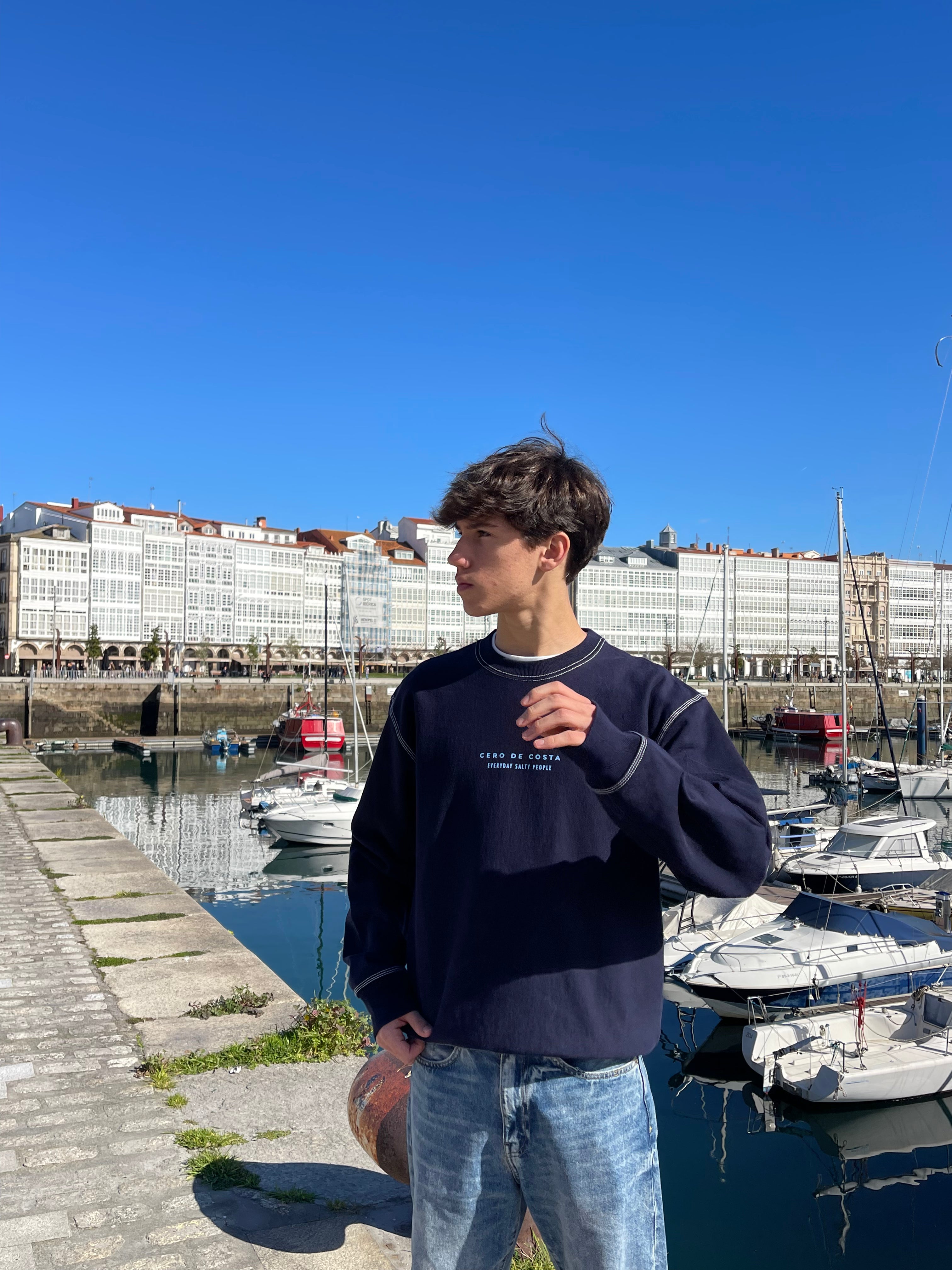 SUDADERA MARINO/AZUL 