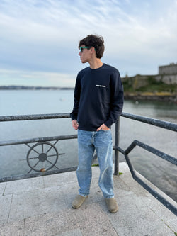 SUDADERA MARINO/BLANCO “CERO DE COSTA” SIN LETRAS