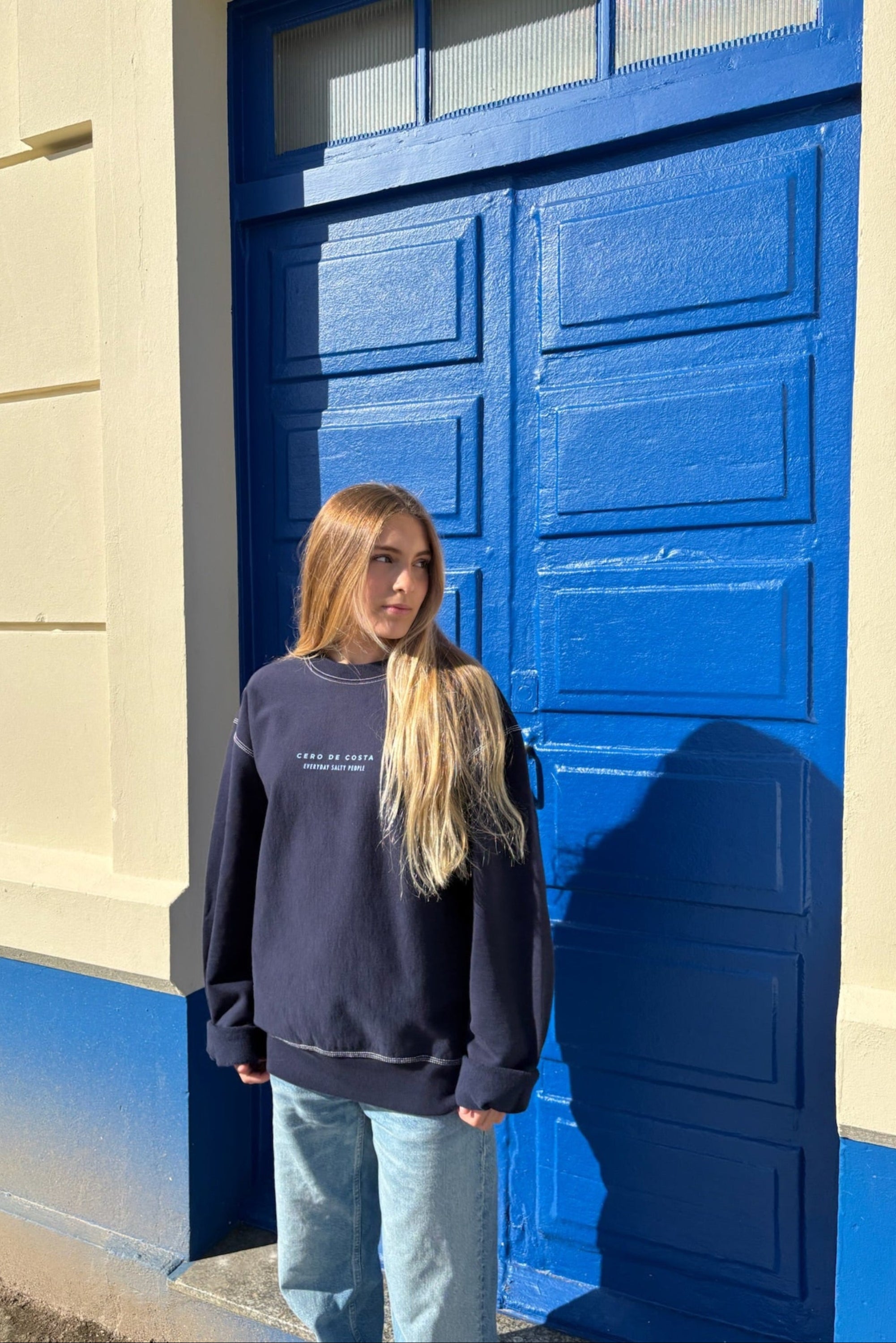 SUDADERA MARINO/AZUL 