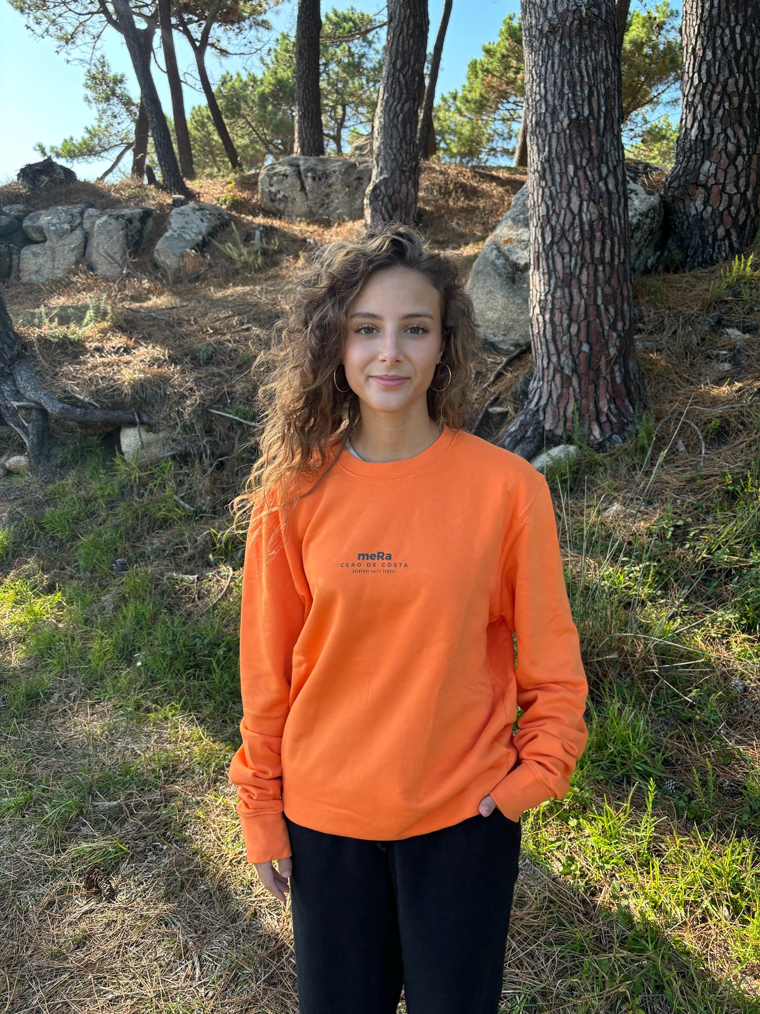 SUDADERA NARANJA/ANTRACITA 