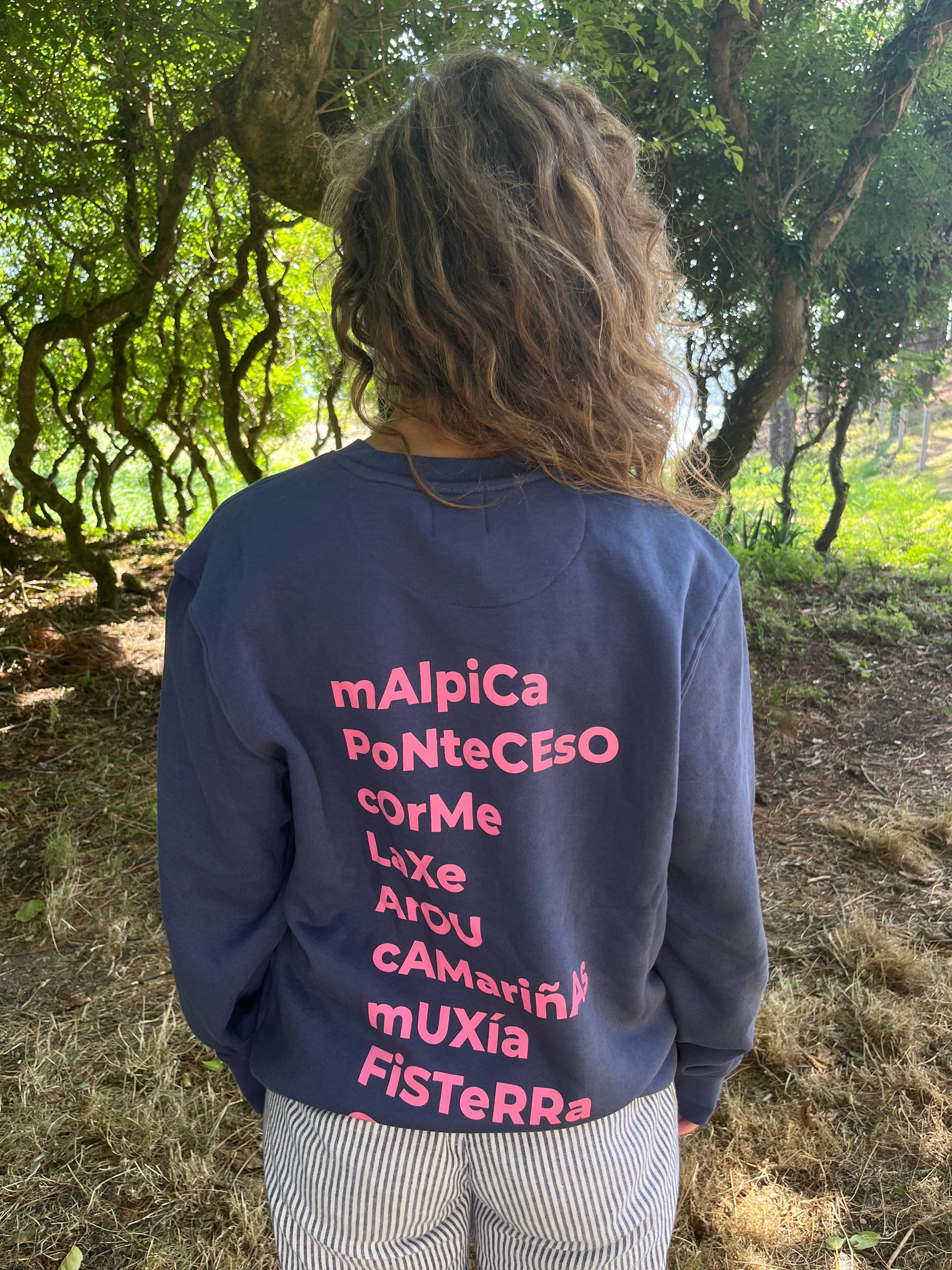 SUDADERA AZUL/ROSA 